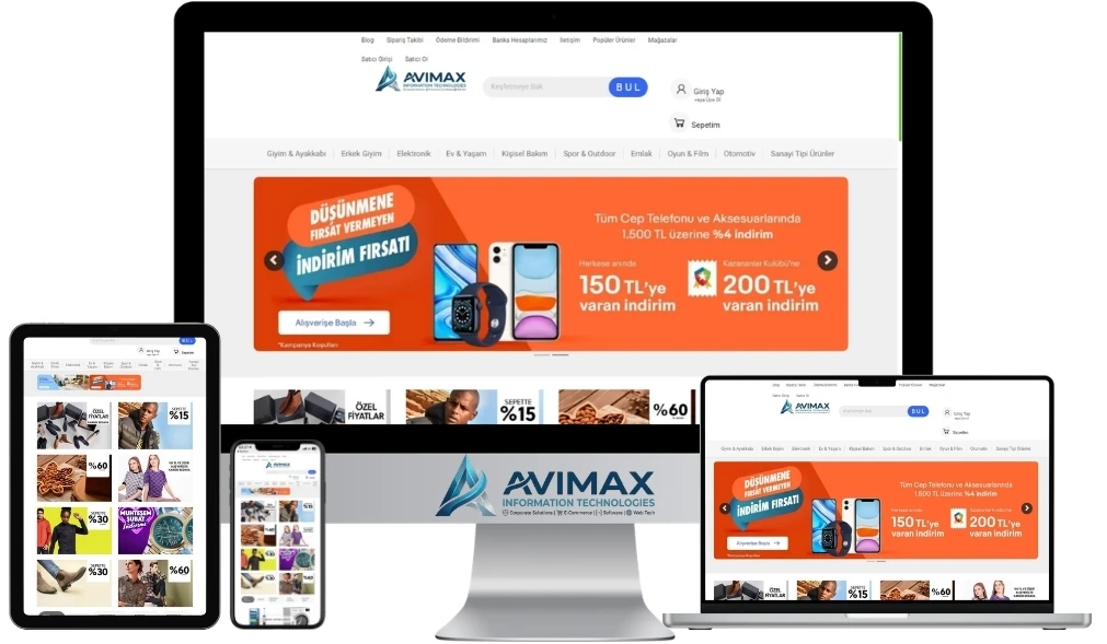 Yapay Zeka Destekli Yeni Nesil E-Ticaret Yazılımı | E-Ticaret V10 - Avimax