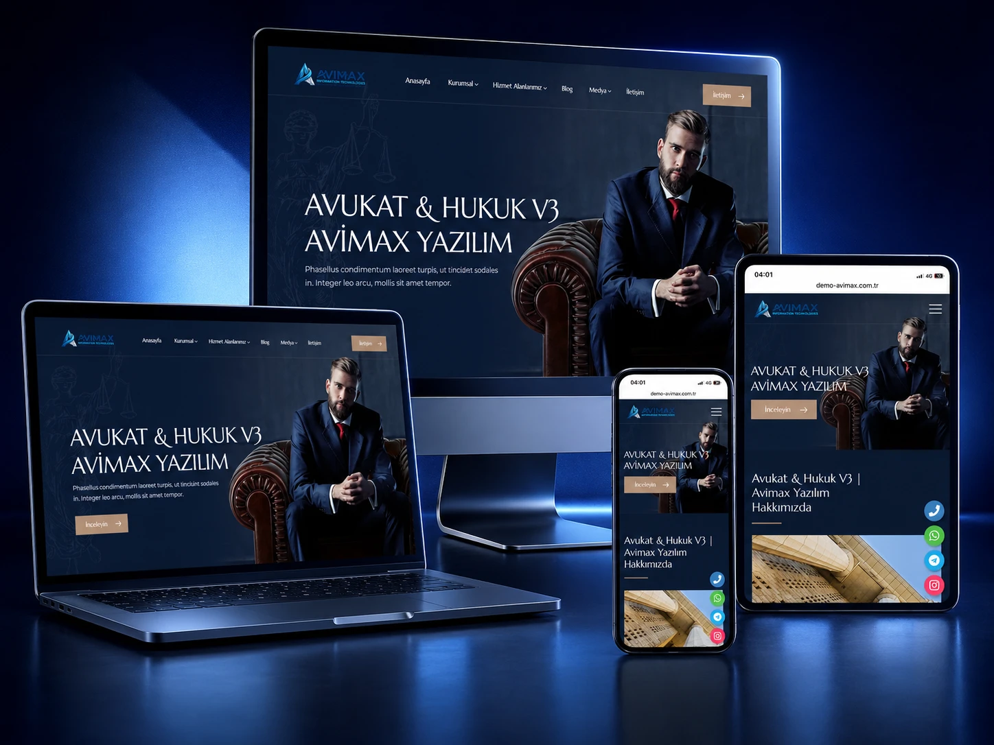 Avimax Avukat & Hukuk V3 - Kocaeli Yazılım