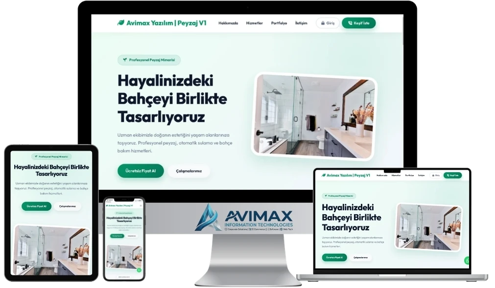 Peyzaj V1 | Peyzaj ve Bahçe Yönetim Yazılımı | Avimax Yazılım
