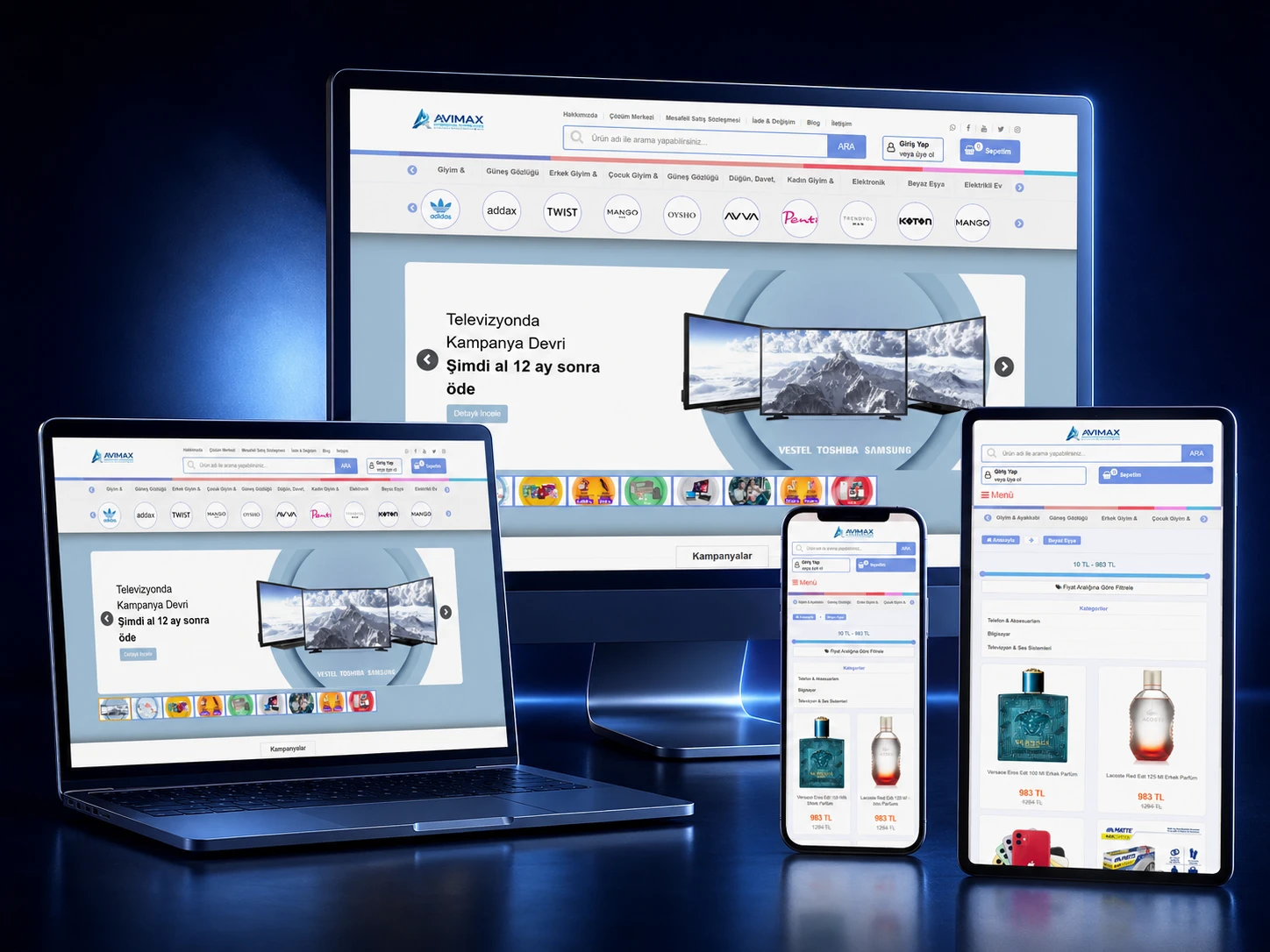 Avimax E-Ticaret V16 Sistemi - Kocaeli Yazılım