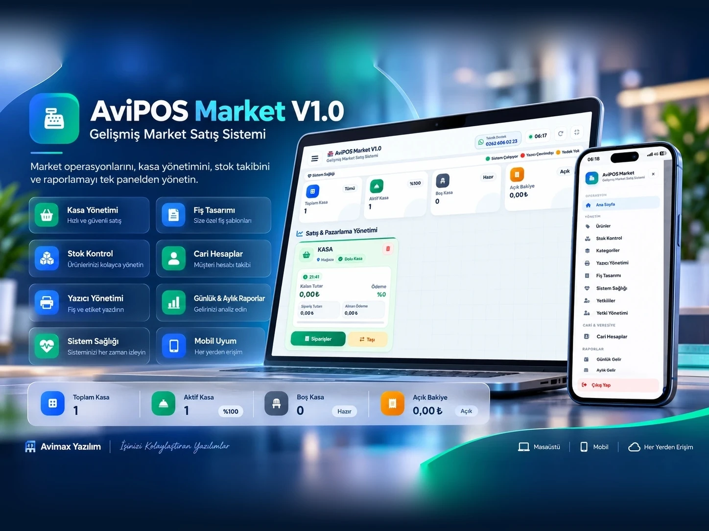 Avimax AviPOS Market Sistemi - Kocaeli Yazılım