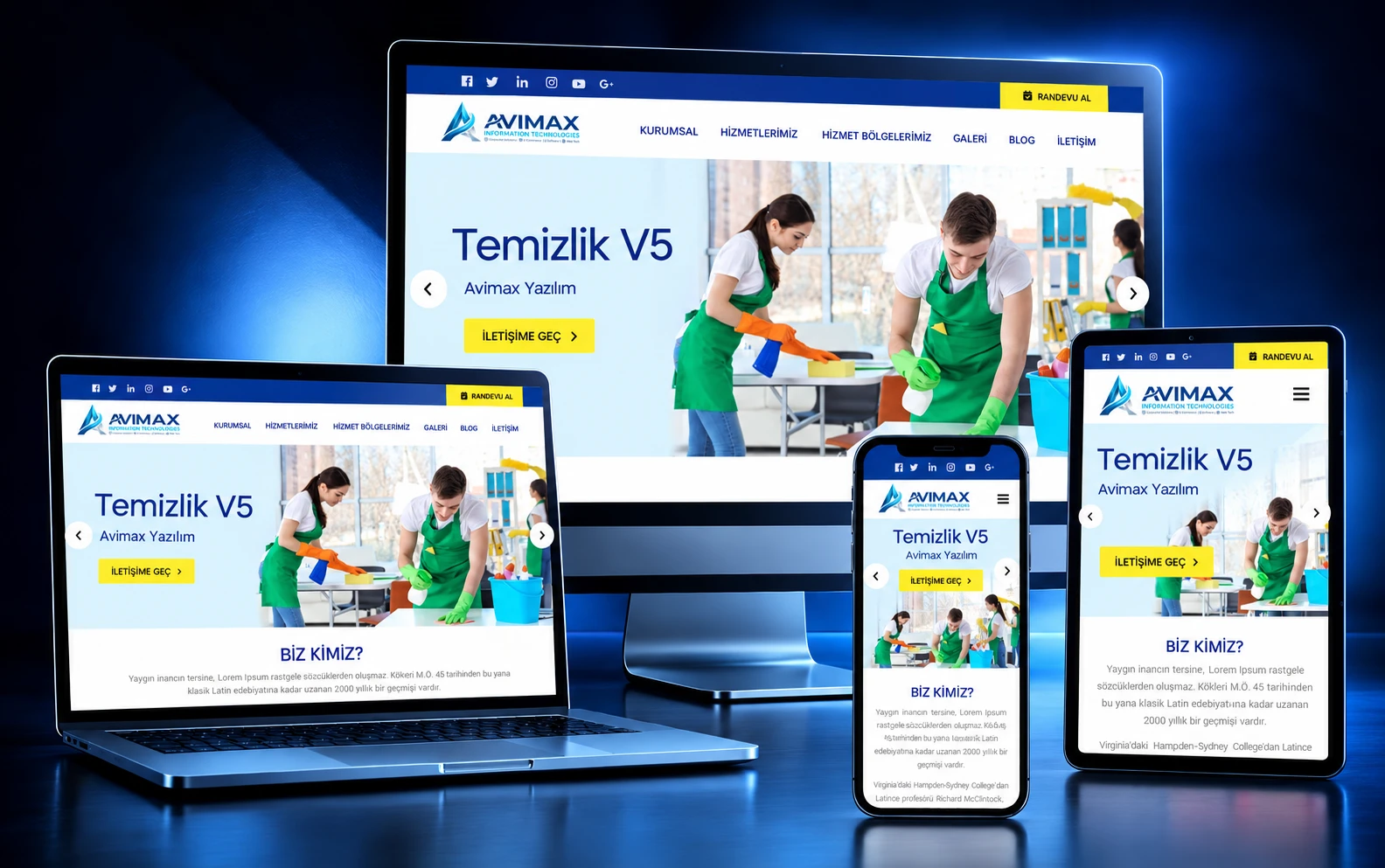 Avimax Temizlik V5 Sistemi - Kocaeli Yazılım