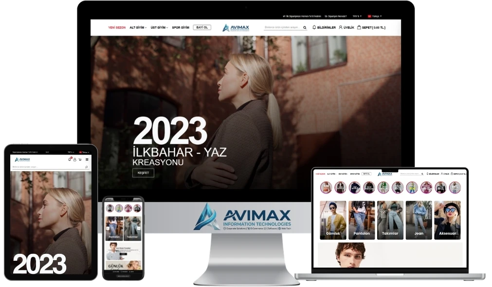 Avimax E-Ticaret V2 Premium Sistemi - Kocaeli Yazılım