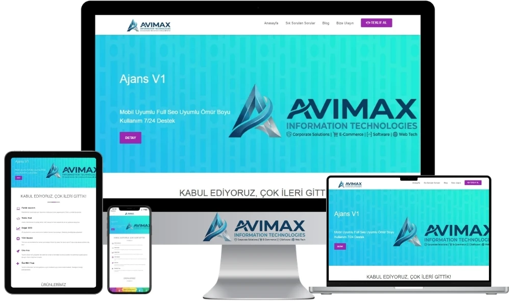 Dijital Ajans ve Medya Web Sitesi Yazılımı | Ajans V1 - Avimax Yazılım