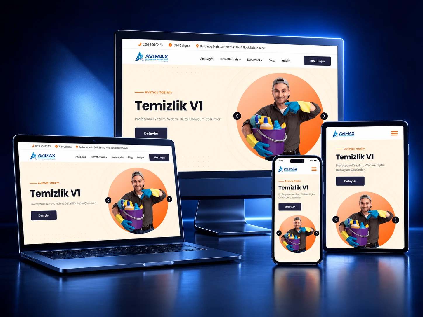 Avimax Temizlik V1 Sistemi - Kocaeli Yazılım